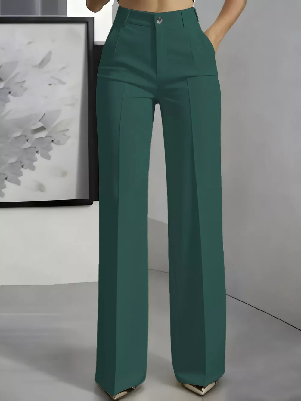 Full Size High-Waisted Wide-Leg Pants Plus Size, image 11