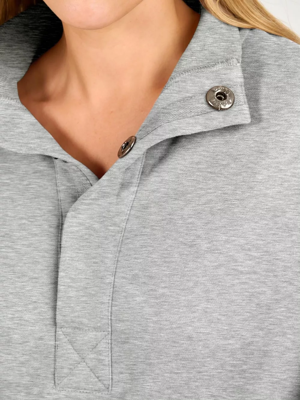 Half Snap Dropped Shoulder Sweatshirt, image 10