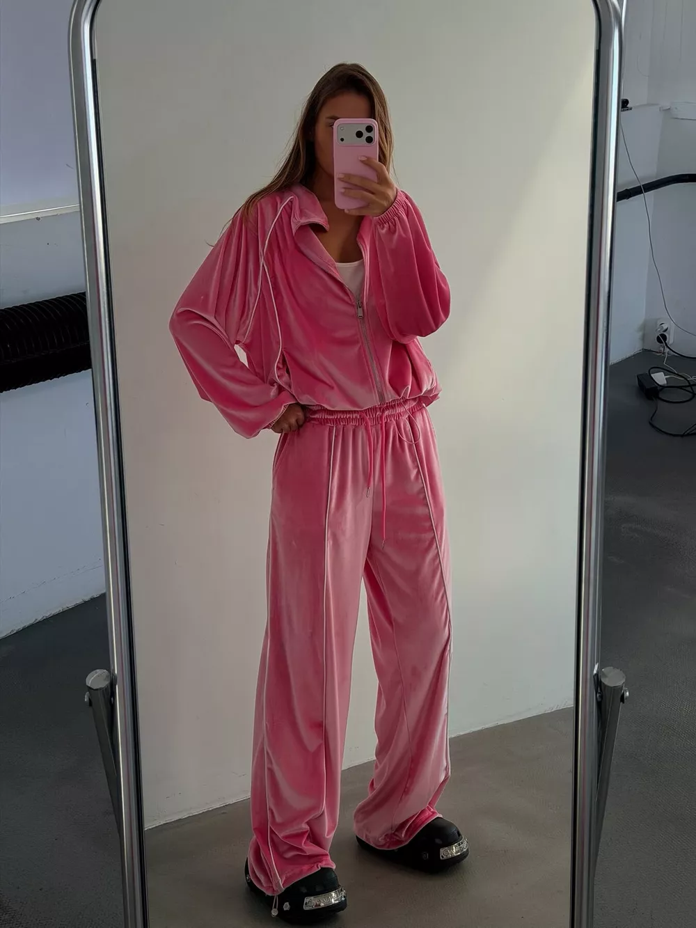 Zip Up Long Sleeve Top and Pants Set, image 18