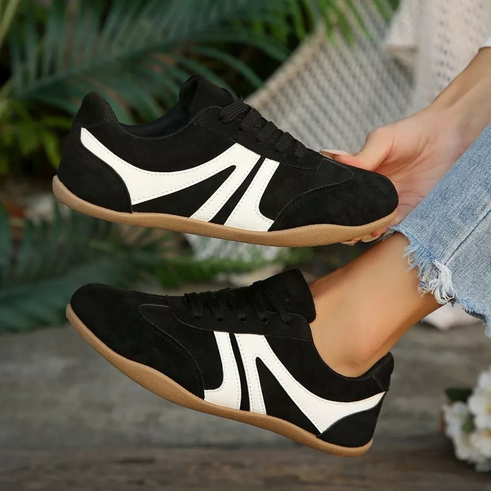 Round Toe Lace Up Sneakers, image 3