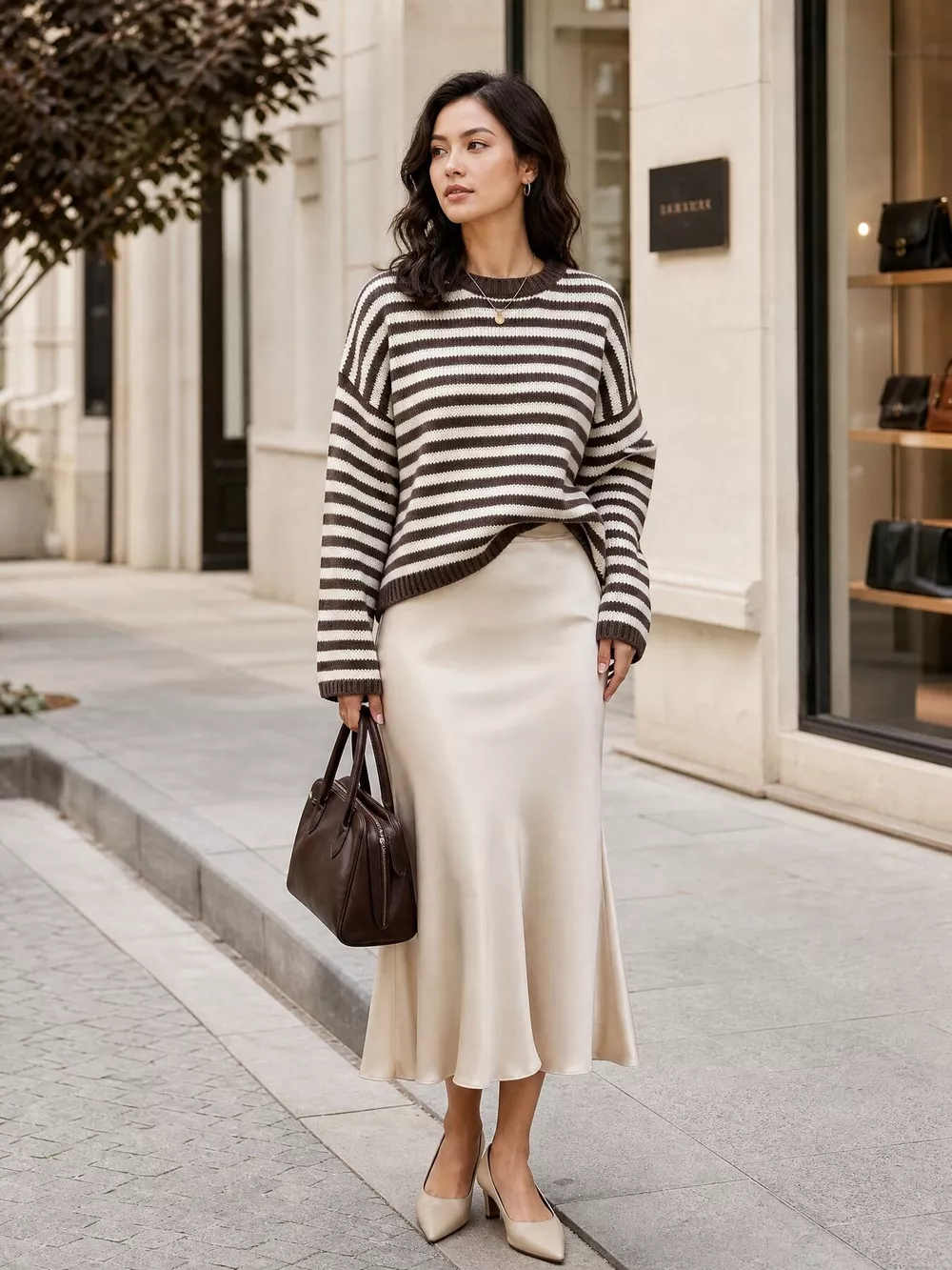 Striped Crew Neck Sweater, image 9