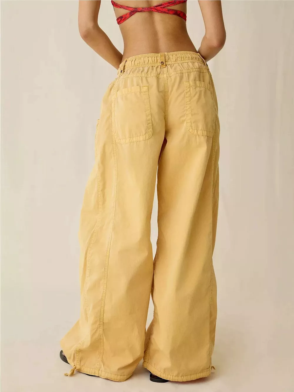 High-Waisted Cargo Wide-Leg Pants, image 11