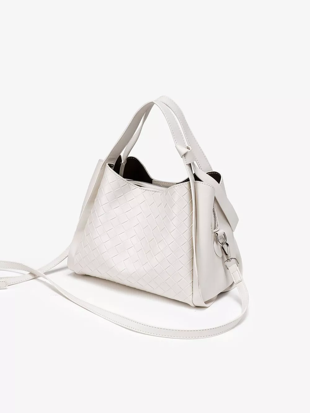 Textured Crossbody Bag with Versatile Top Handle, image 5