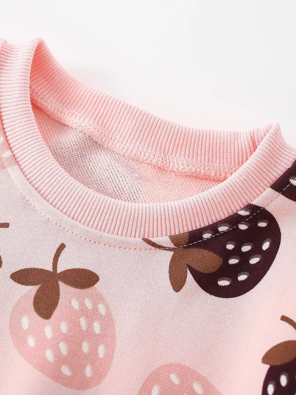 Children's Strawberry Print Crew Neck Sweatshirt, image 3