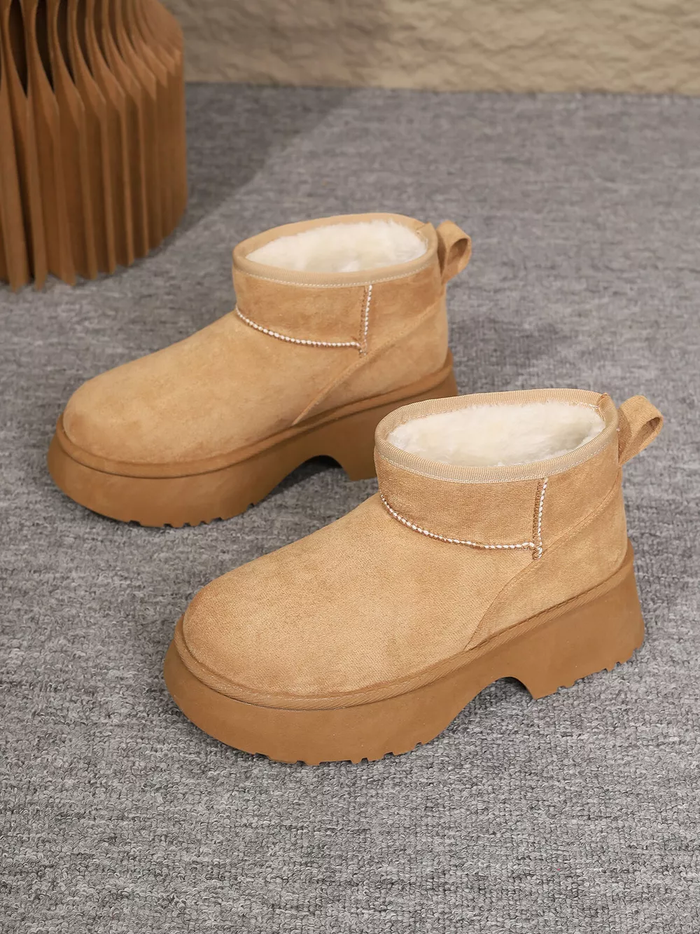 Round Toe Platform Boots, image 8