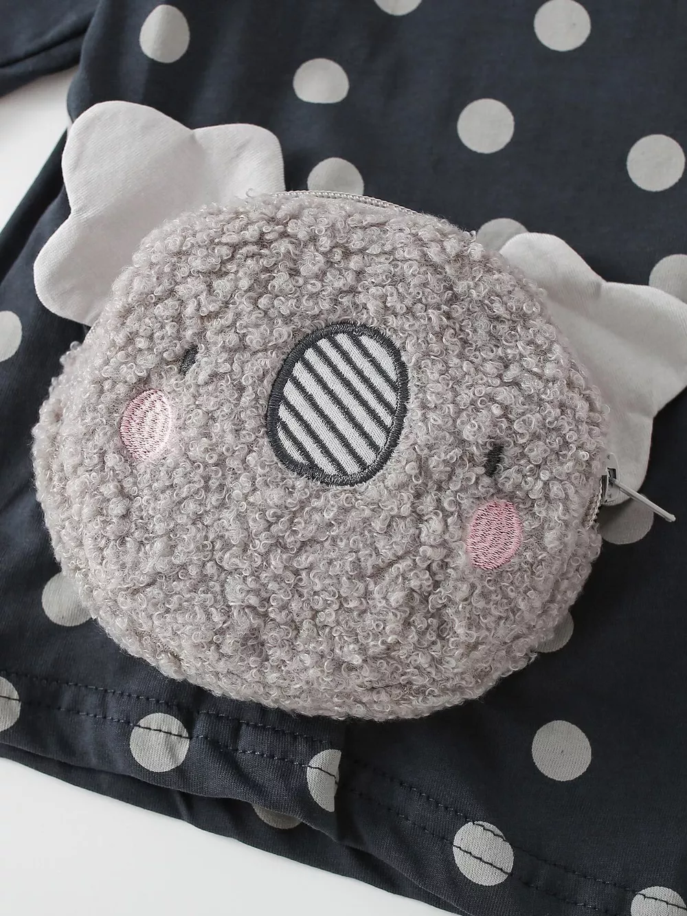 Children's Koala Plush Pocket Polka Dot T-Shirt, image 4