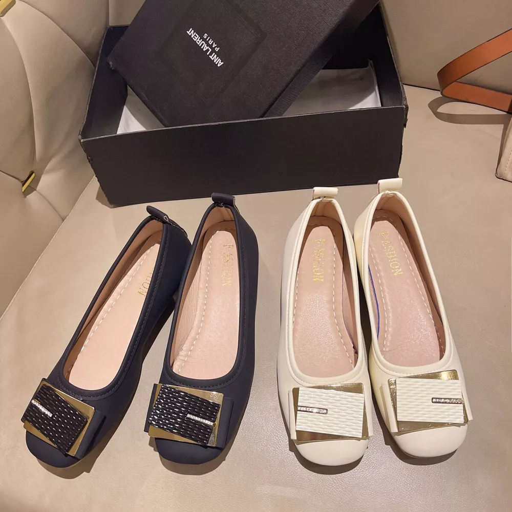 Round Toe Block Heels Slip-Ons, image 4