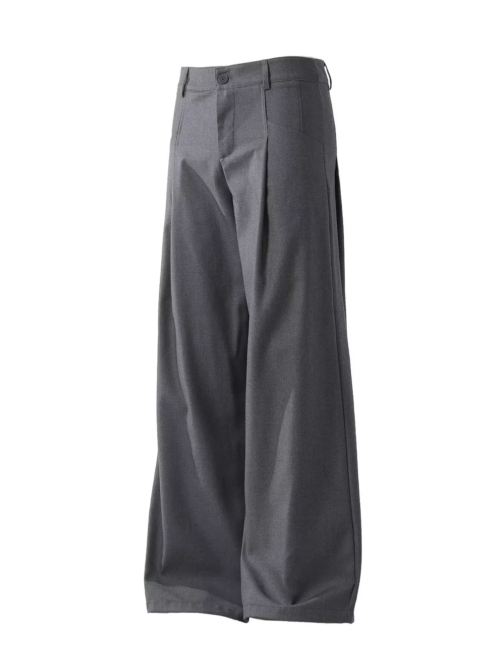 Men's Pleated Detail Wide Leg Pants, image 2