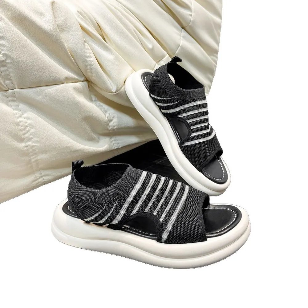 Cutout Mesh Sandals, image 3