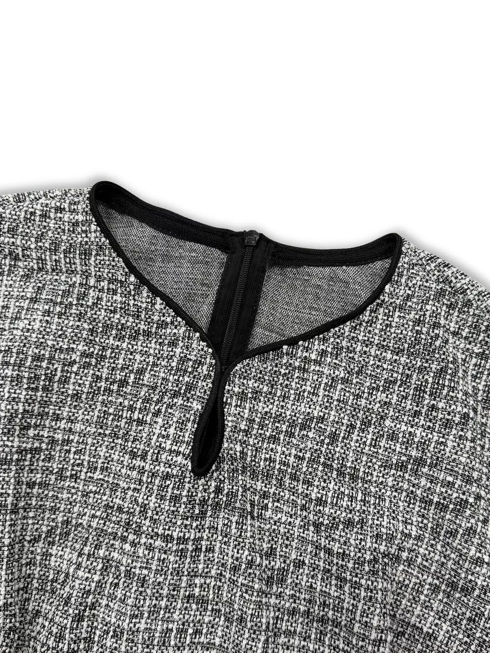 Elegant Long Sleeve Belted Shift Dress with Ruffled Hem, image 6