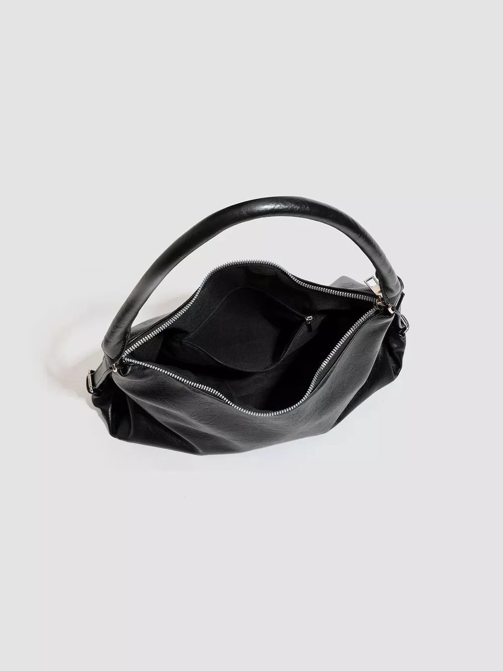 PU Leather Shoulder Bag with Decorative Charm, image 7