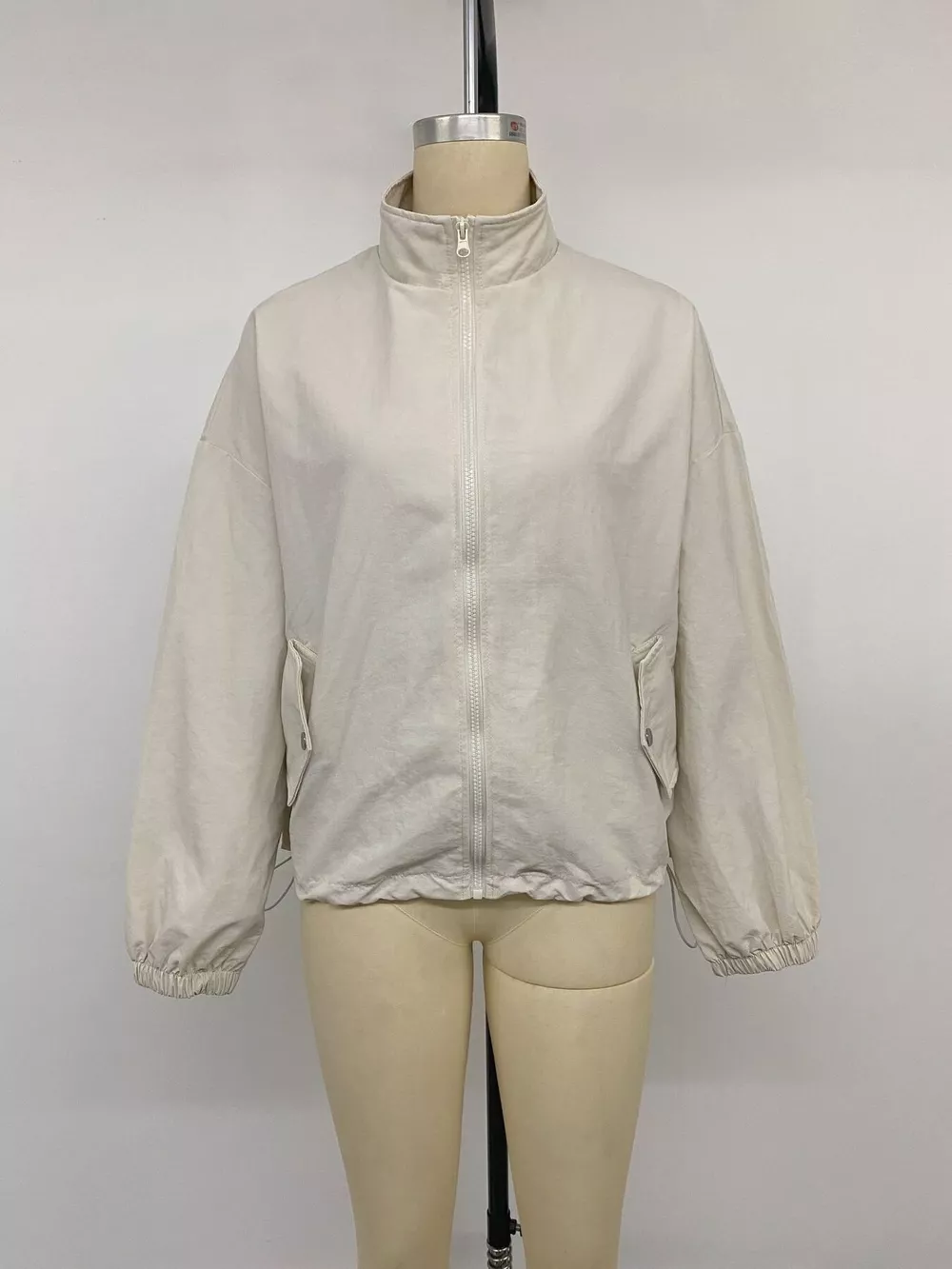 Zip-Up Dropped Shoulder Jacket, image 11
