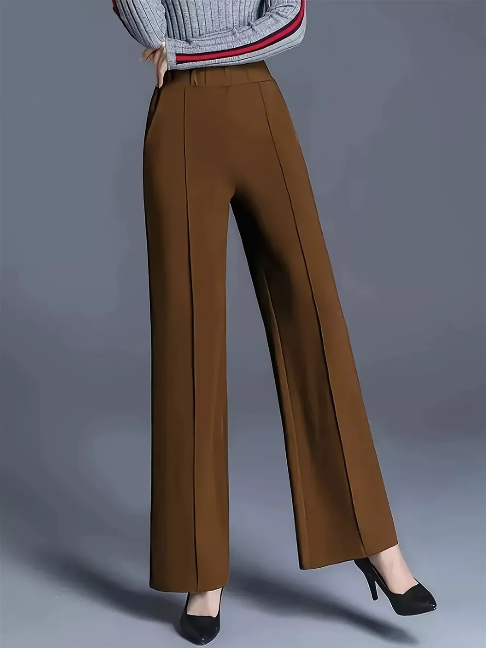 Wide Leg High Waist Pants, image 2