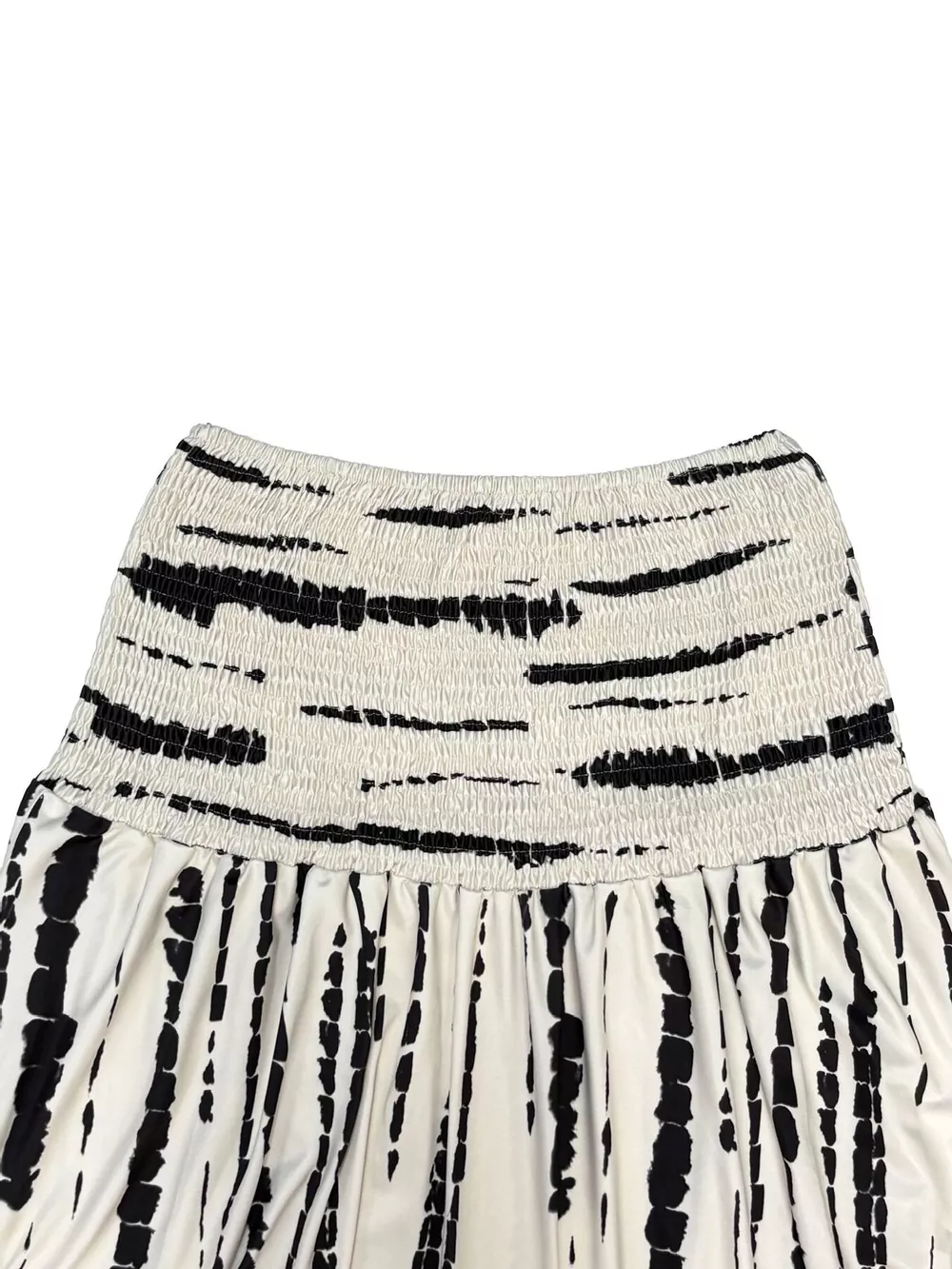 Smocked Asymmetrical Hem Skirt, image 8