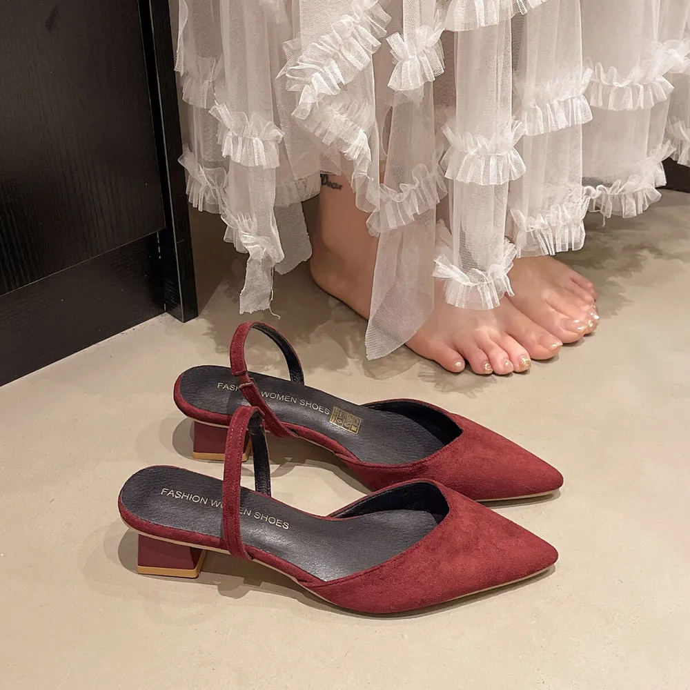 Point Toe Block Heels Sandals, image 7