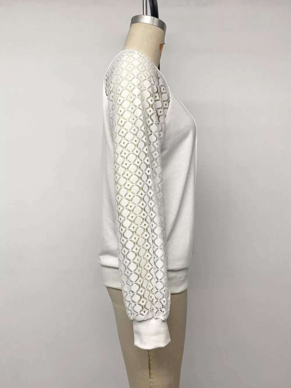 Lace Raglan Sleeve Sweatshirt, image 12