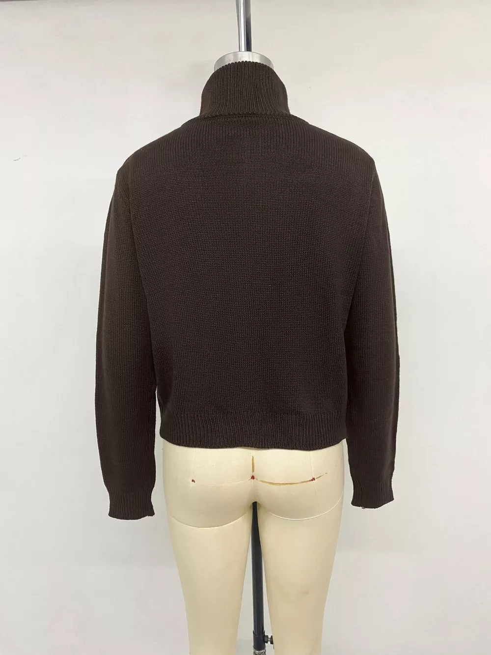 Horse Zip Up Mock Neck Cardigan, image 13