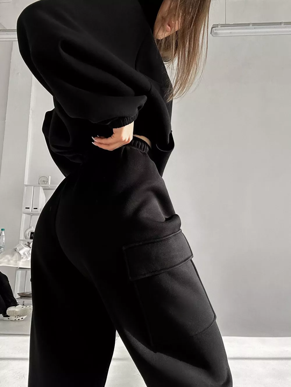 Kangaroo Pocket Hoodie and Joggers Set, image 6