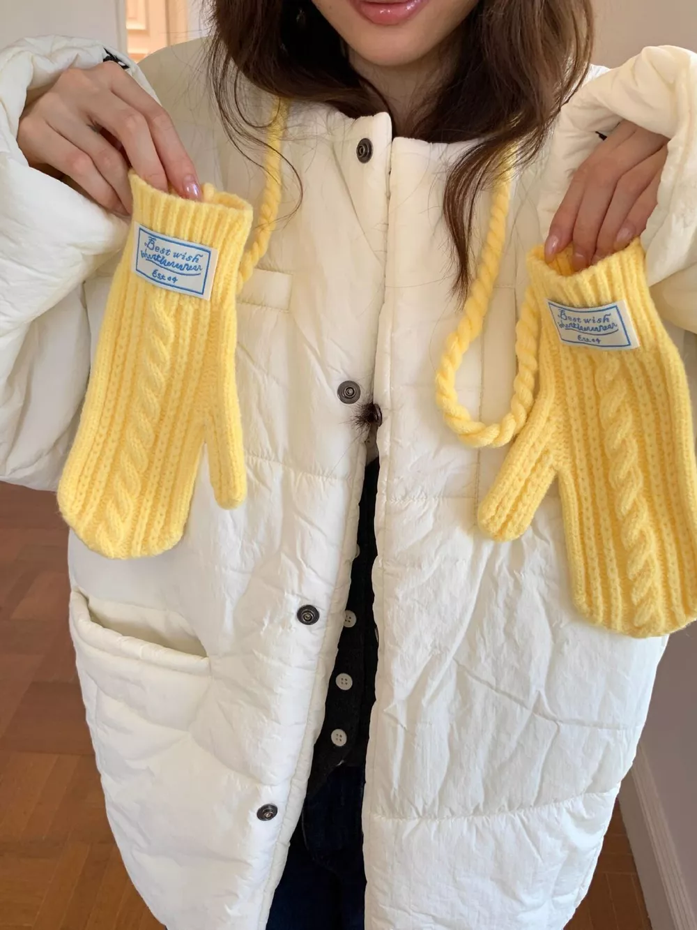 Cable Knit Warm Gloves, image 17