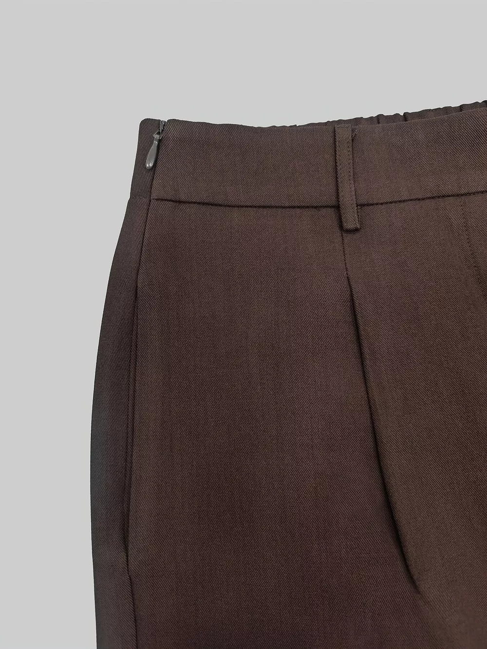 Lapel Collar Blazer and Wide Leg Pants Set, image 6