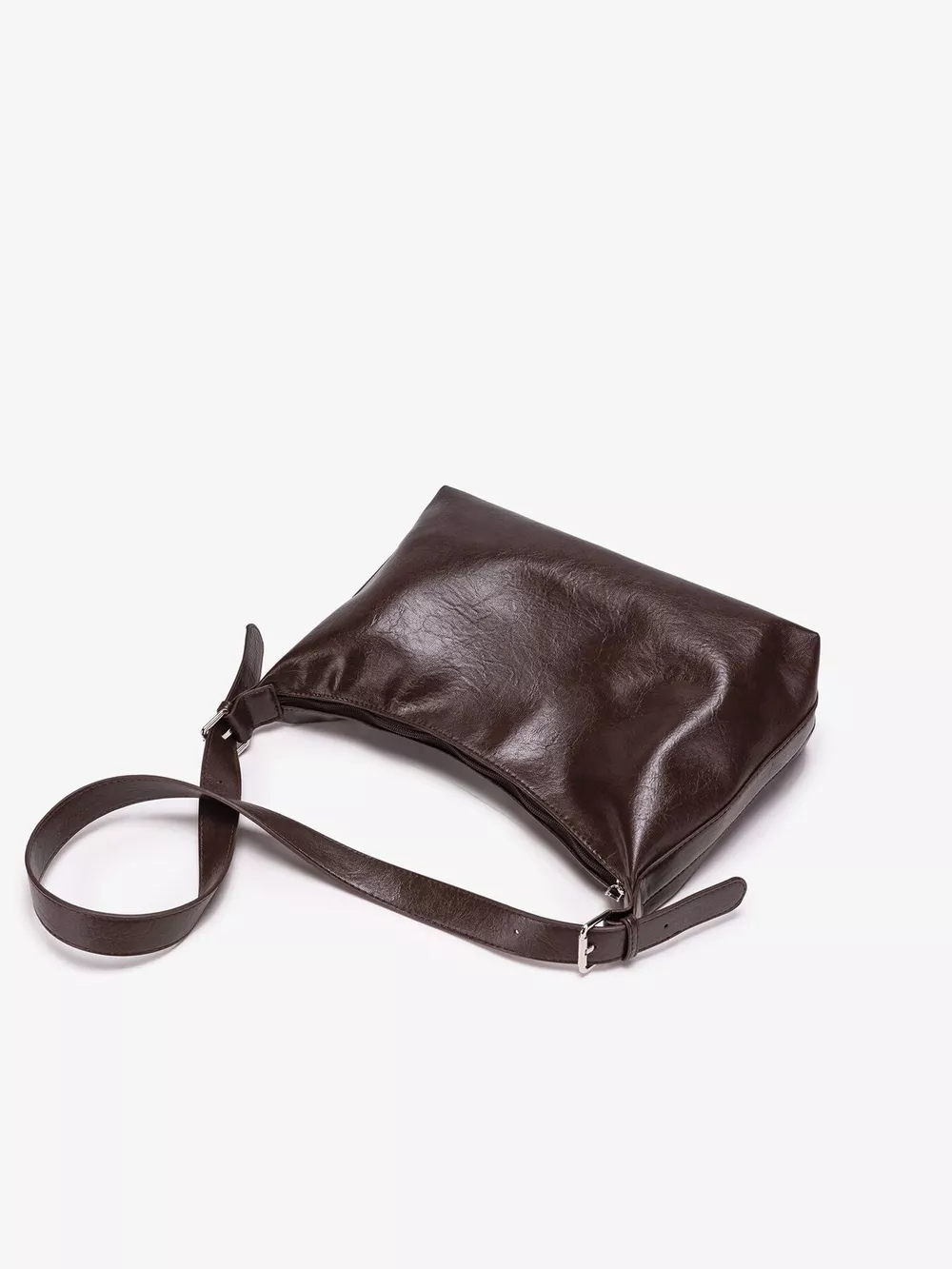 PU Leather Hobo Crossbody Bag with Adjustable Strap, image 7