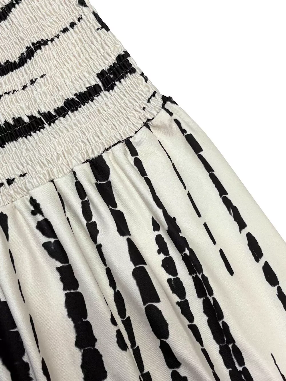 Smocked Asymmetrical Hem Skirt, image 9