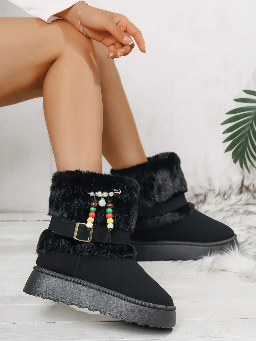Round Toe Platform Boots, image 9