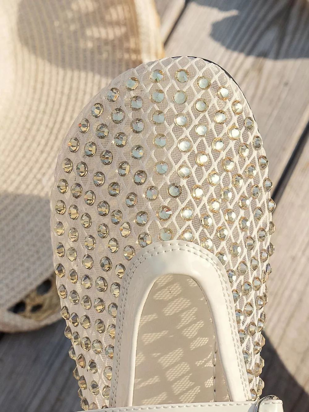 Sparkling Mesh Ballet Flats Sandals, image 8