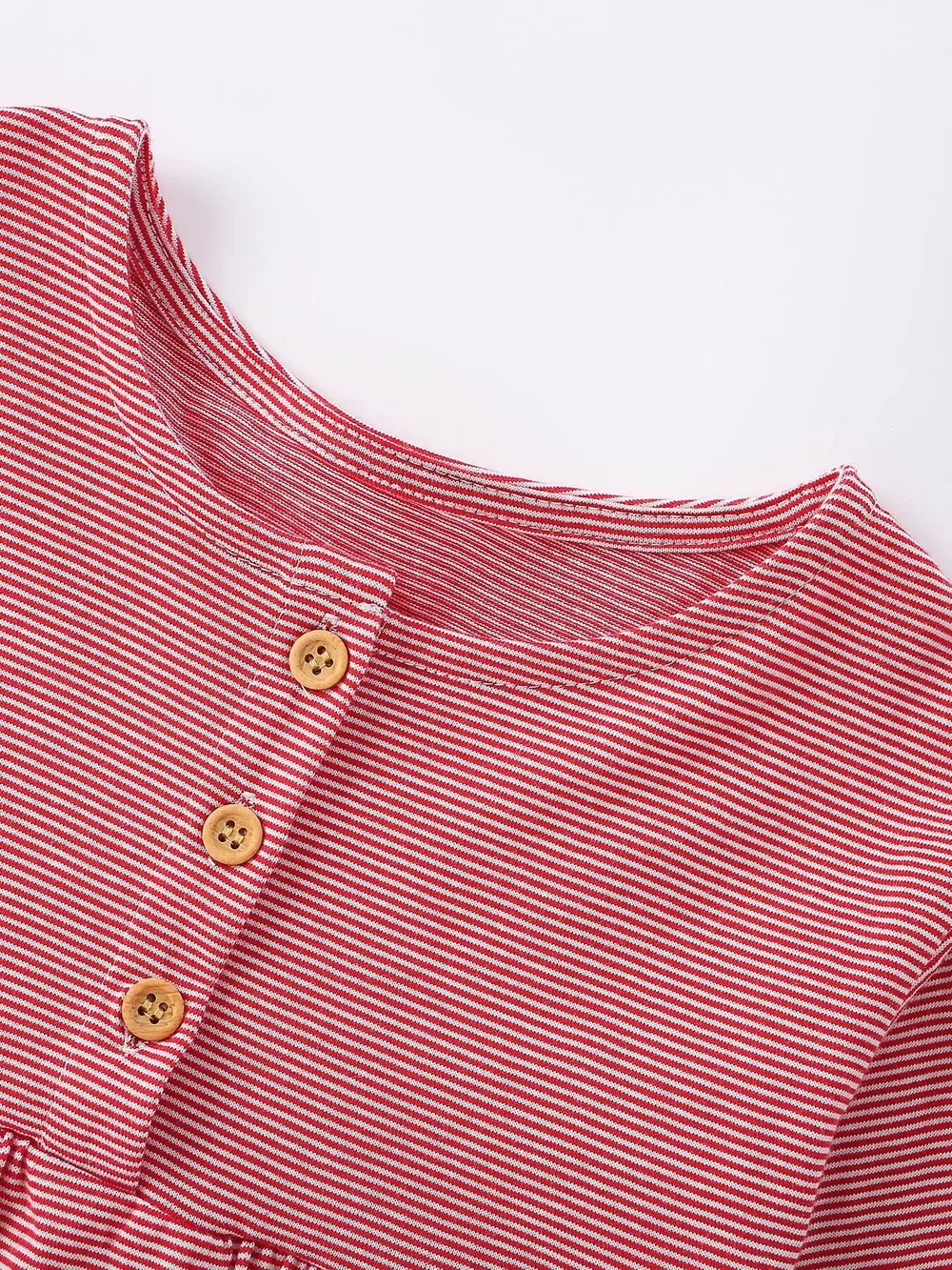 Children's Striped Long-Sleeve Casual Dress with Puppy Applique, image 3