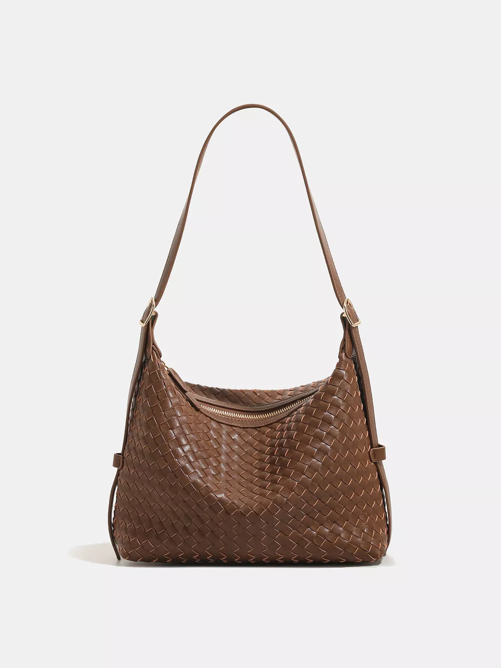 Woven PU Leather Shoulder Bag, image 2