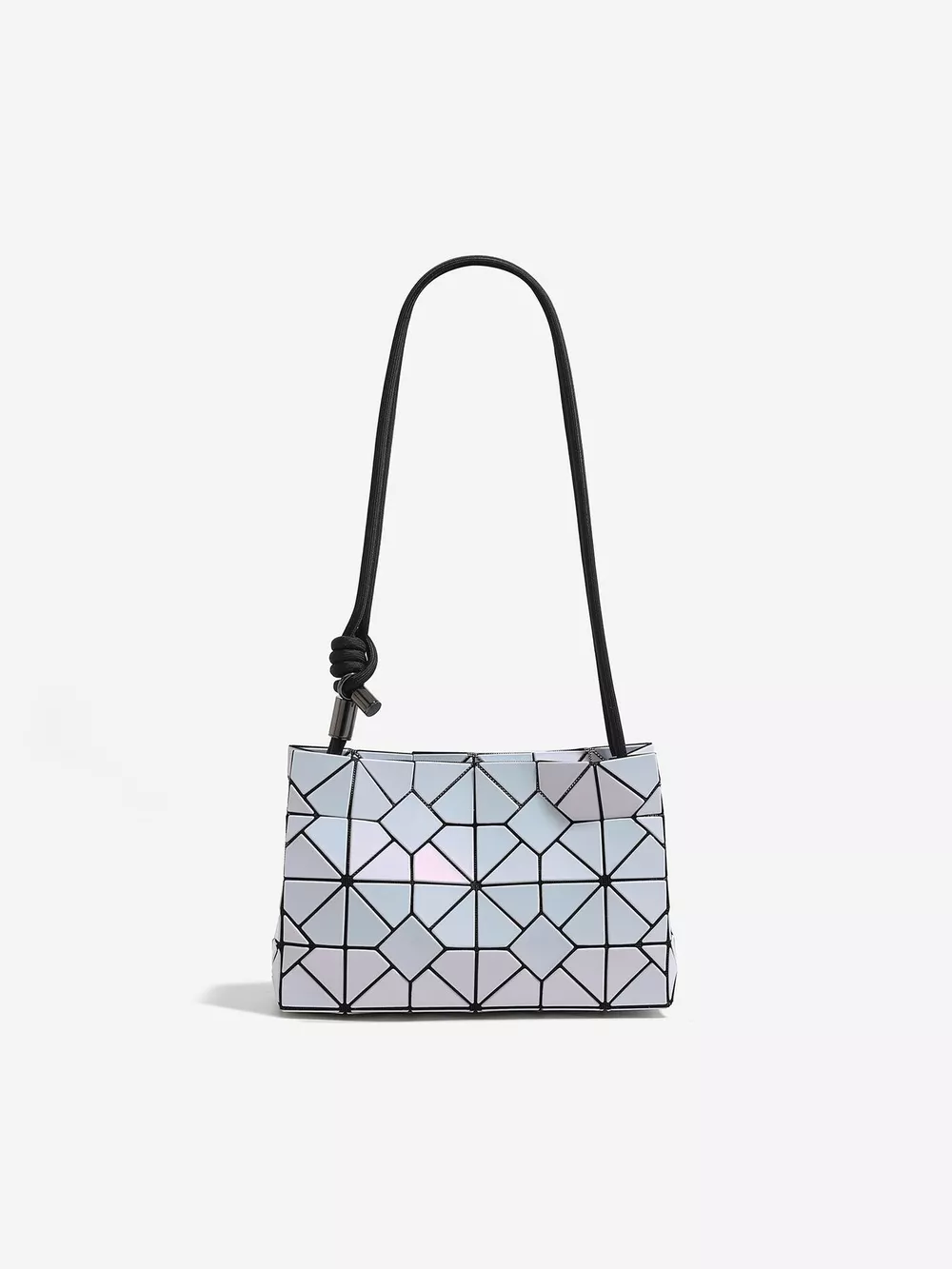 Geometric Prism Iridescent Shoulder Bag