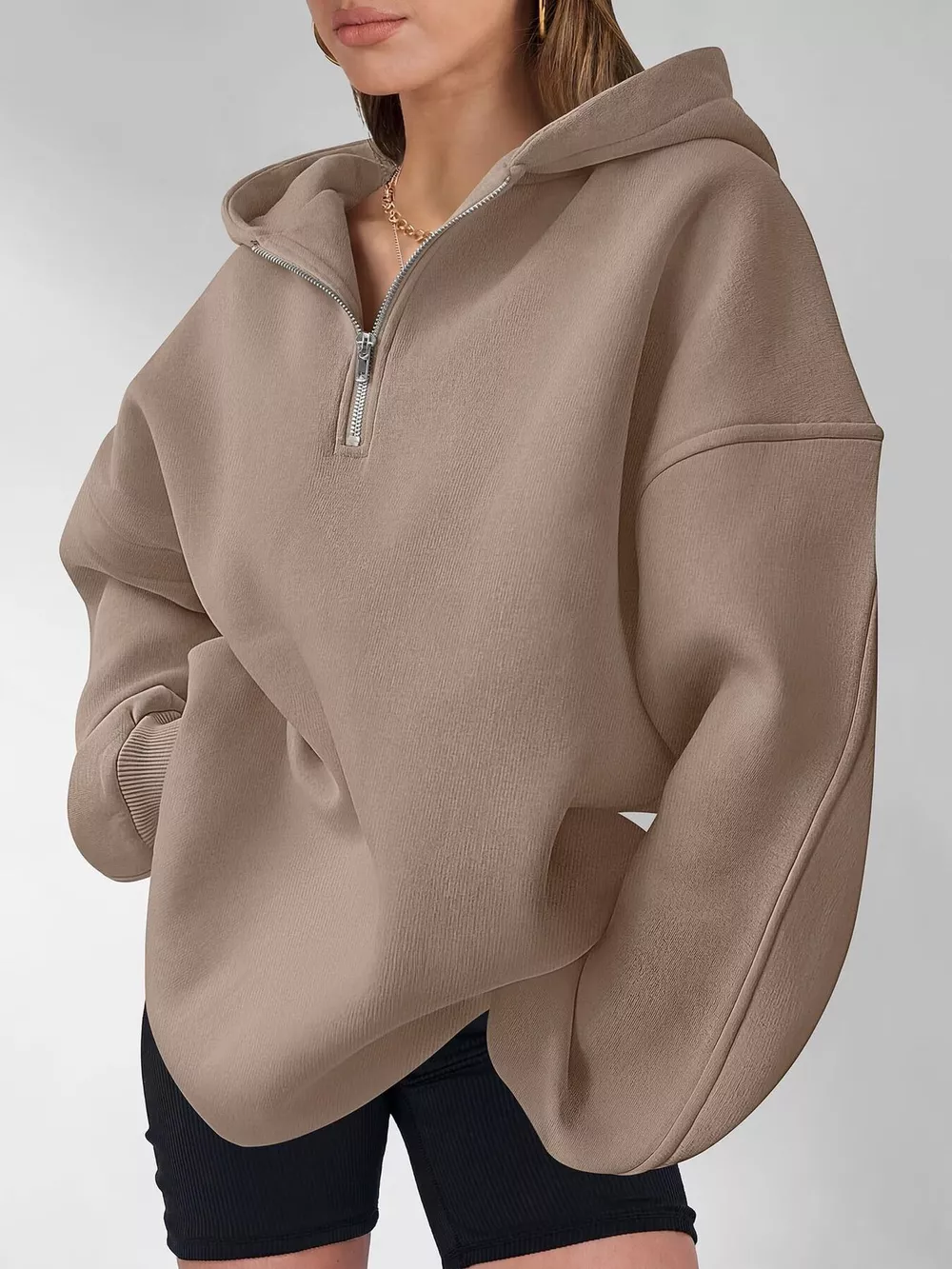 Oversized Quarter-Zip Hoodie, image 15