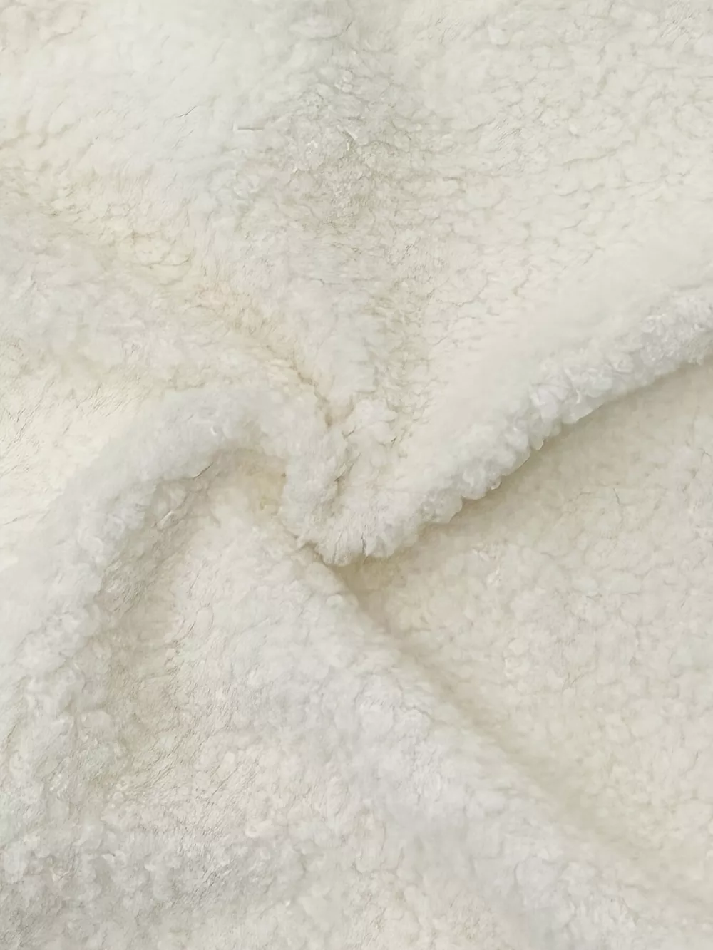 Faux Shearling Contrast Trim Button-Down Outerwear, image 9