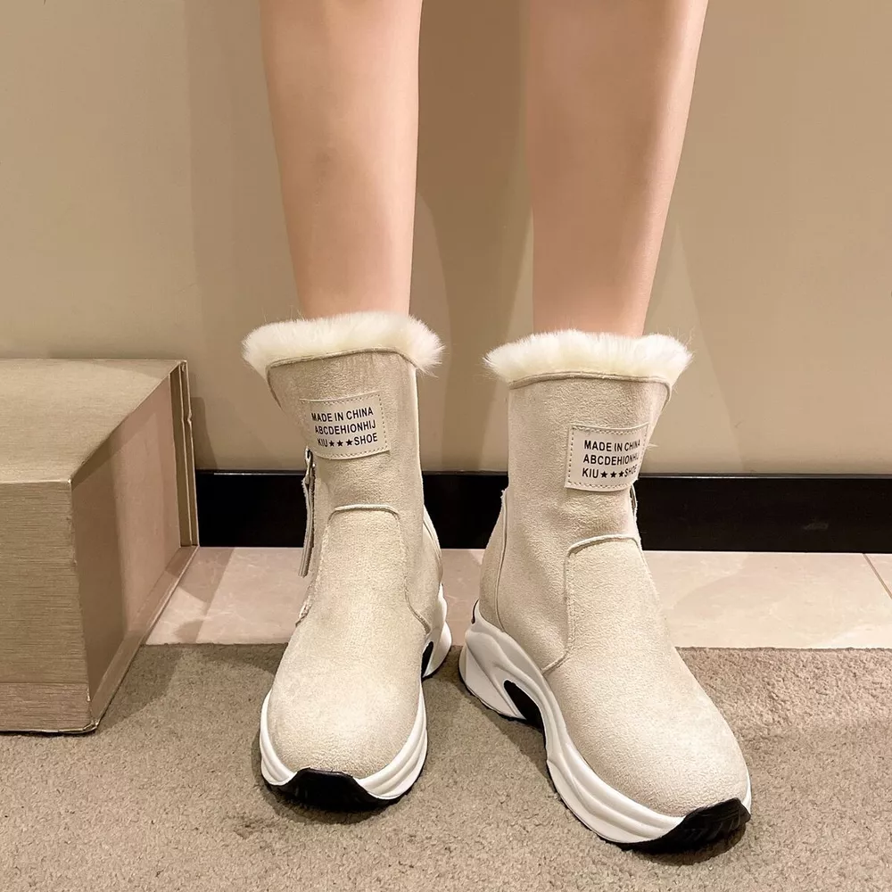 Side Zipper Platform Boots, image 2