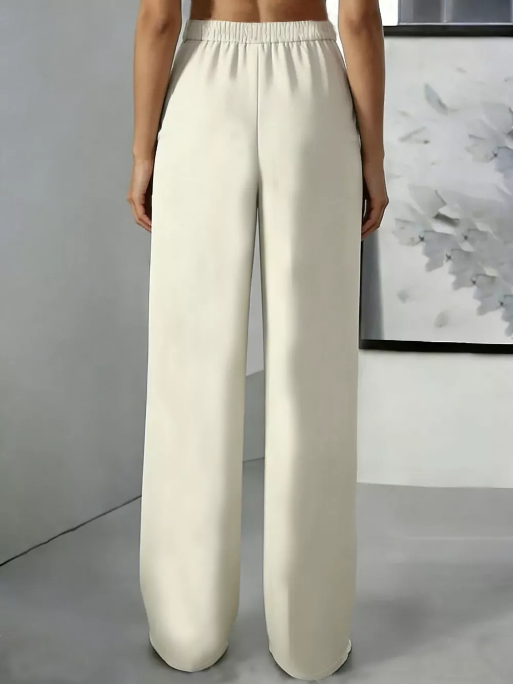 High-Waisted Pleated Wide-Leg Pants, image 5