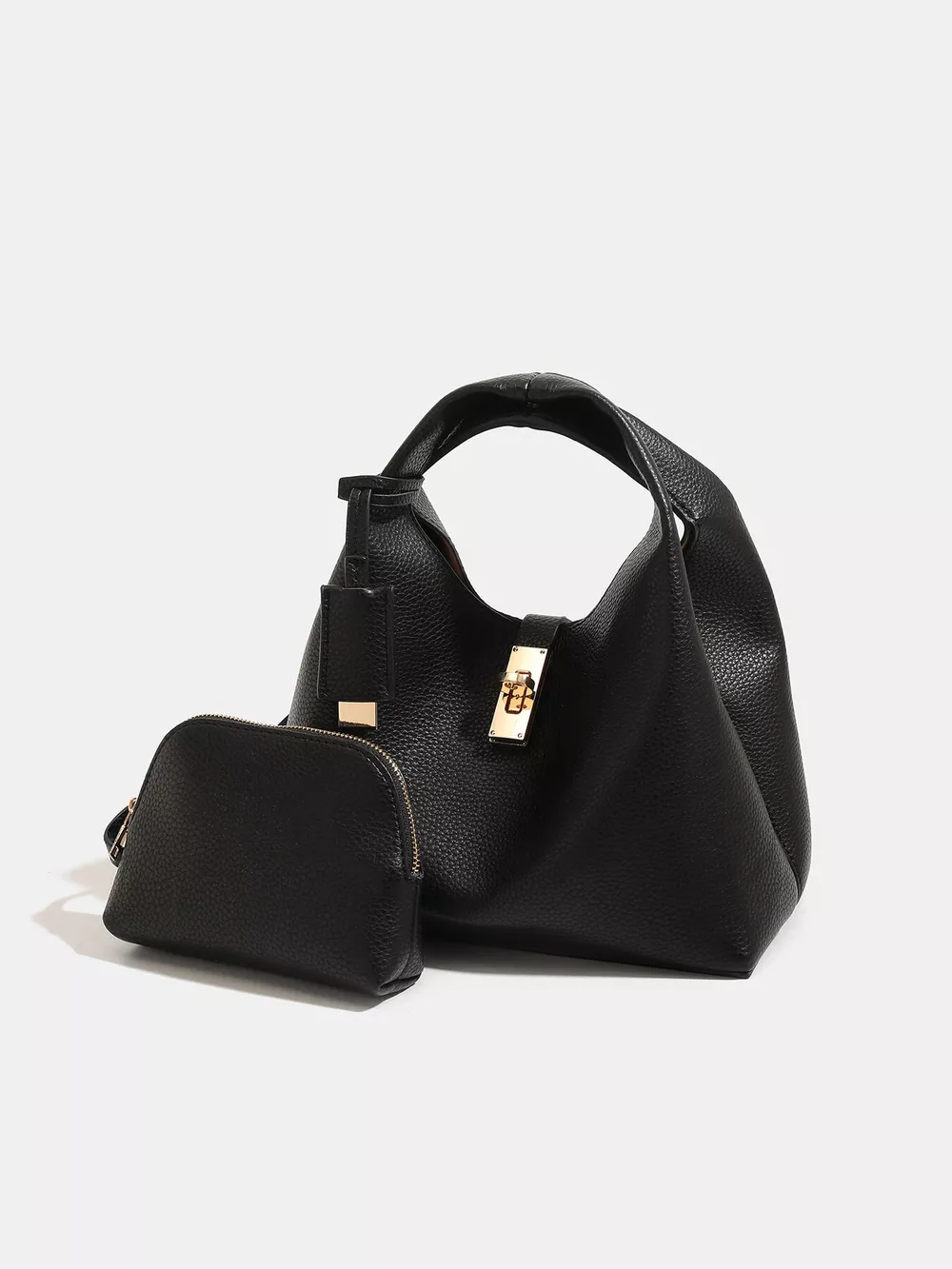 Turn-Lock Crossbody Bag