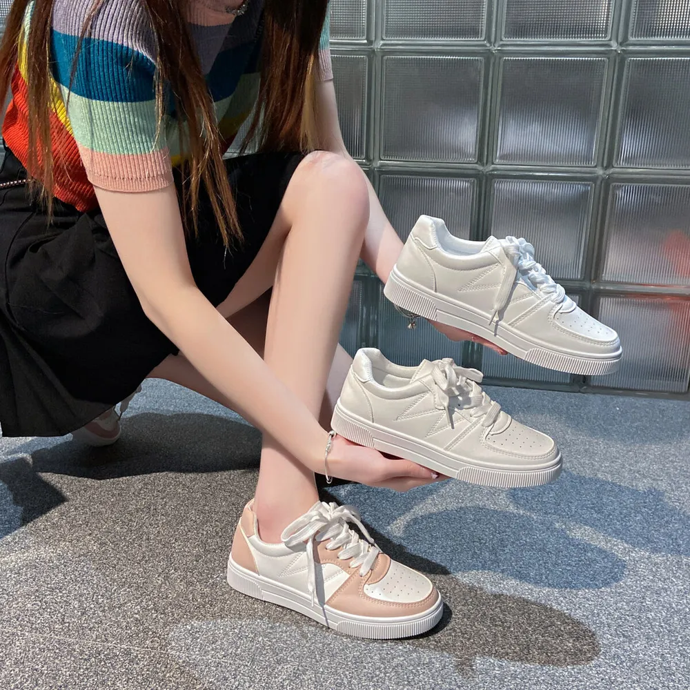 Low-Top Lace-Up Breathable Sneakers, image 2