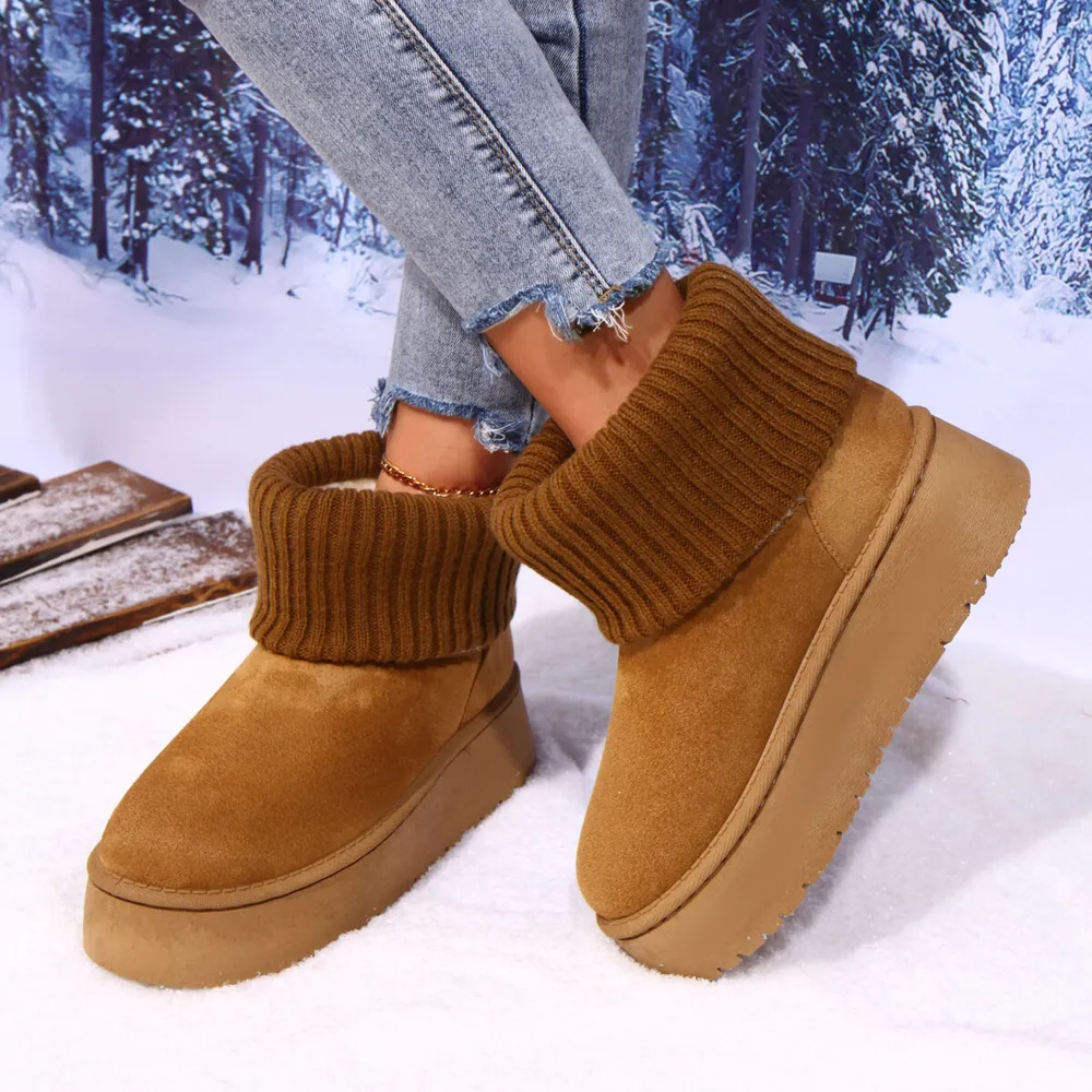 Round Toe Platform Boots, image 6