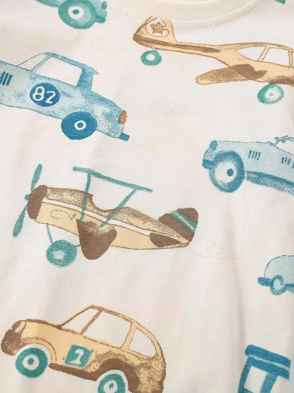 Children's Transportation Print Long Sleeve Crew Neck T-Shirt, image 4