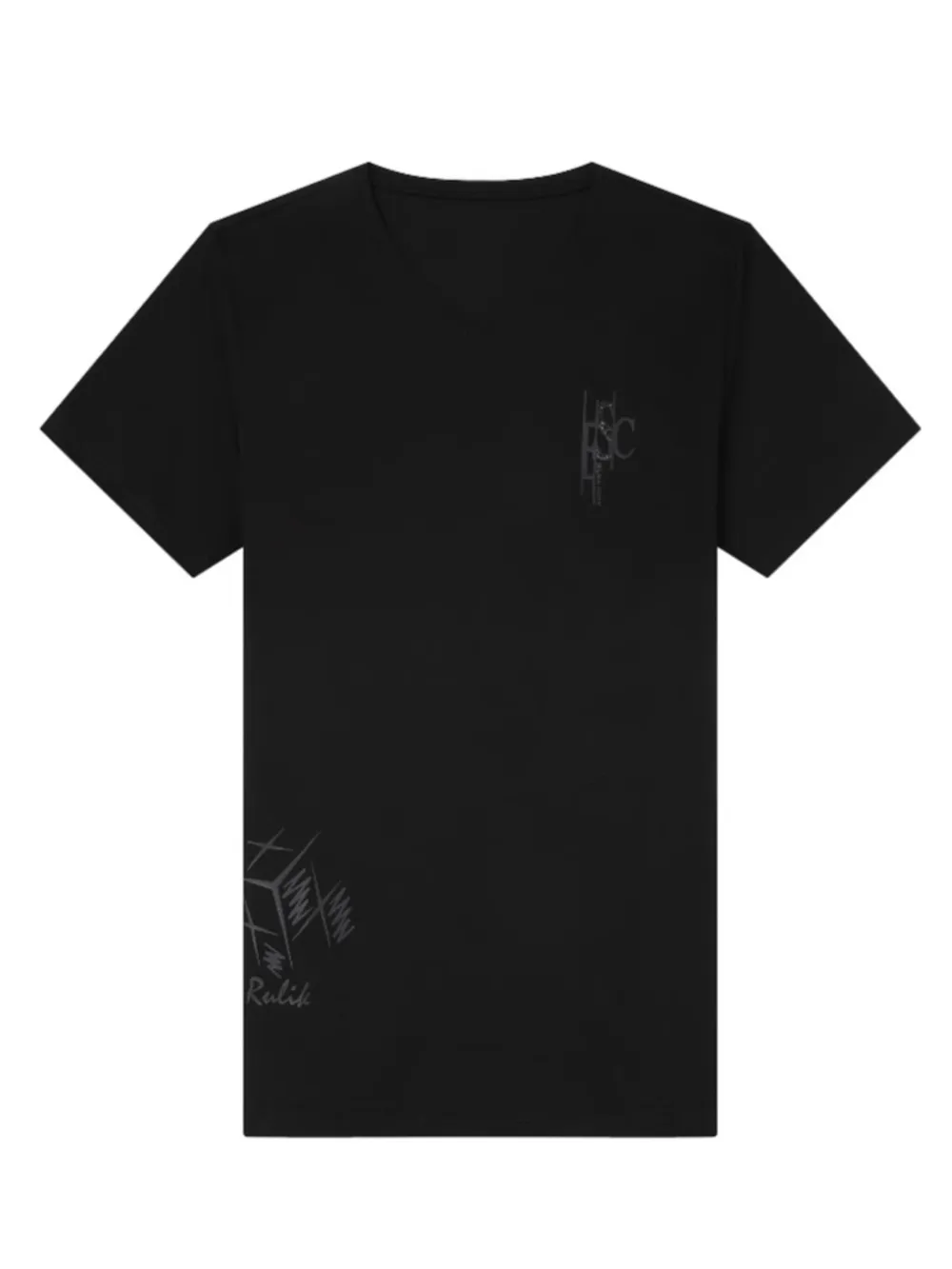 Men's Full Size V-Neck Short Sleeve T-Shirt Plus Size, image 4