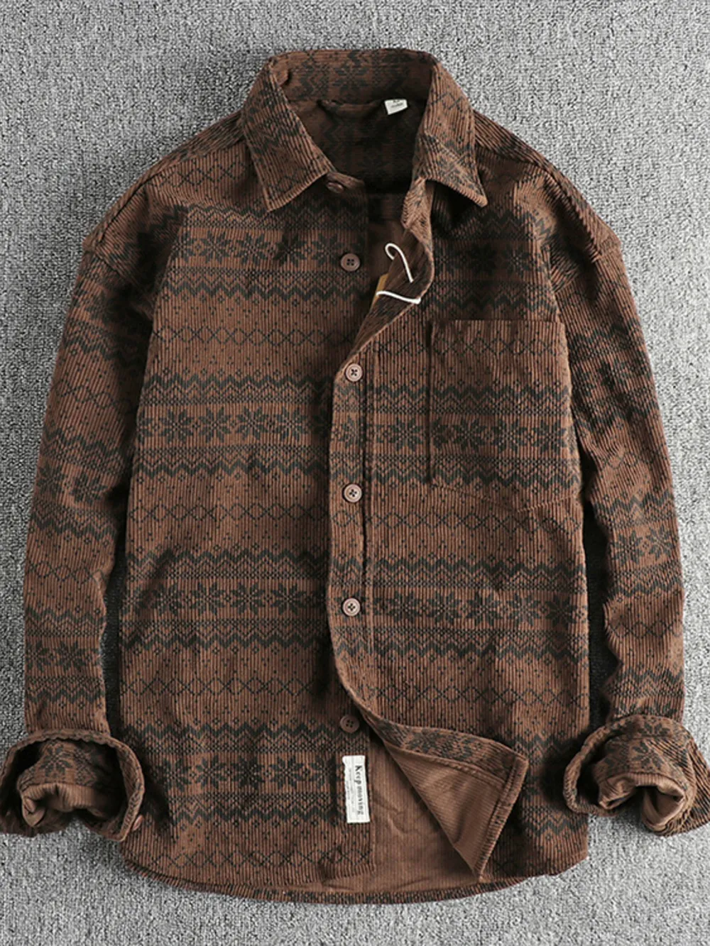 Men's Button Up Long Sleeve Shirt, image 2