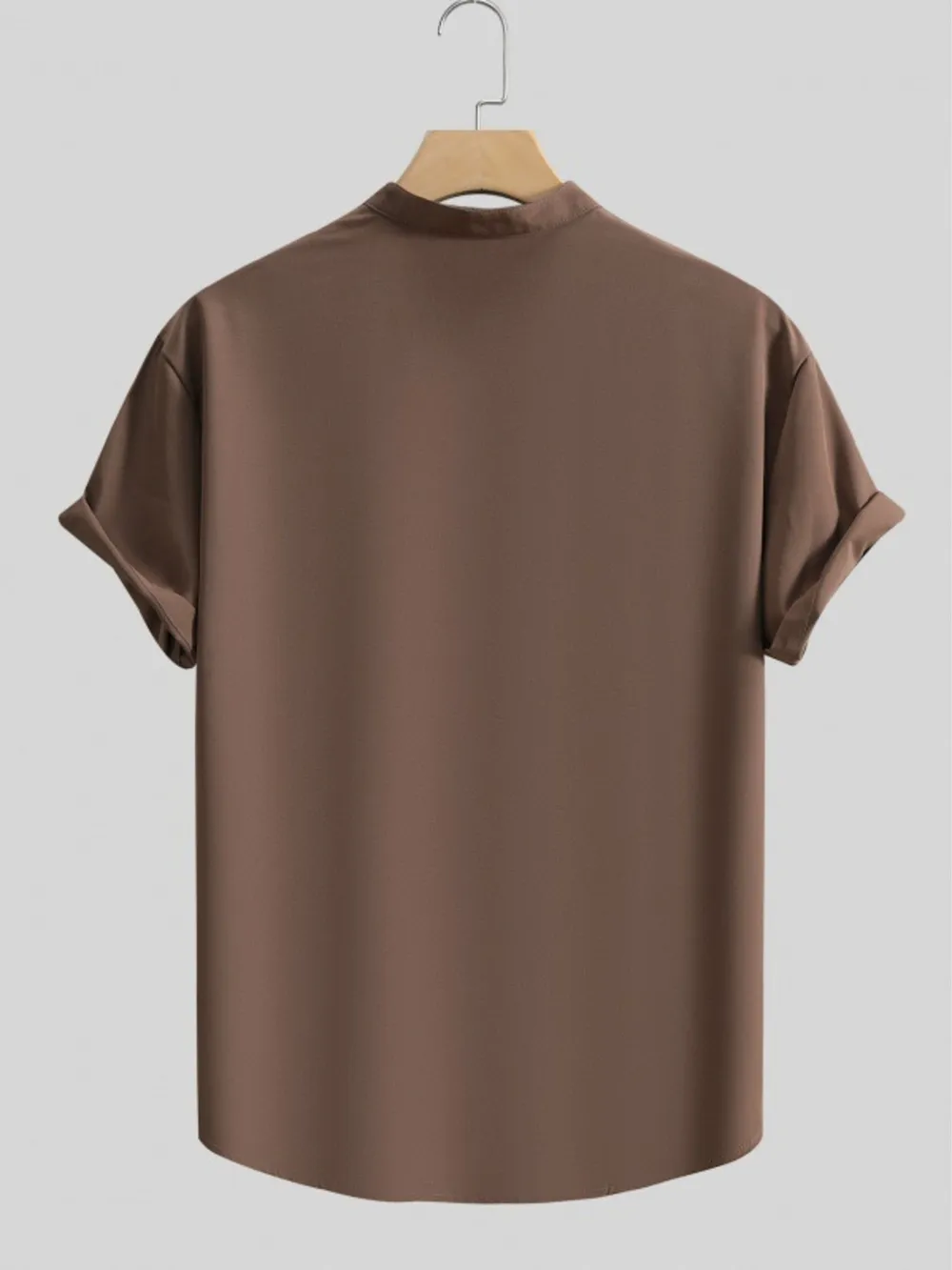 Men's Button Detail Short Sleeve Shirt, image 3