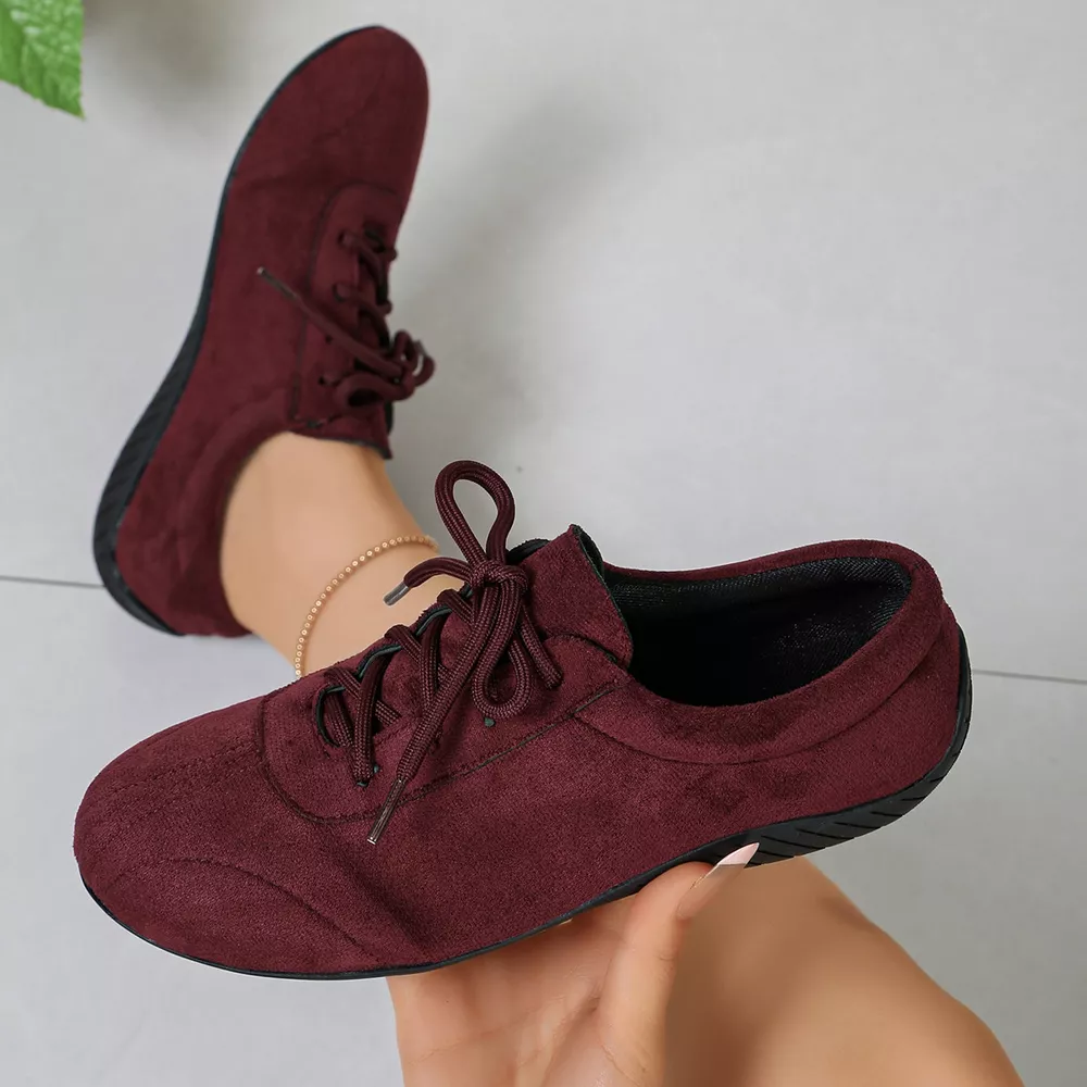 Round Toe Lace Up Sneakers, image 5