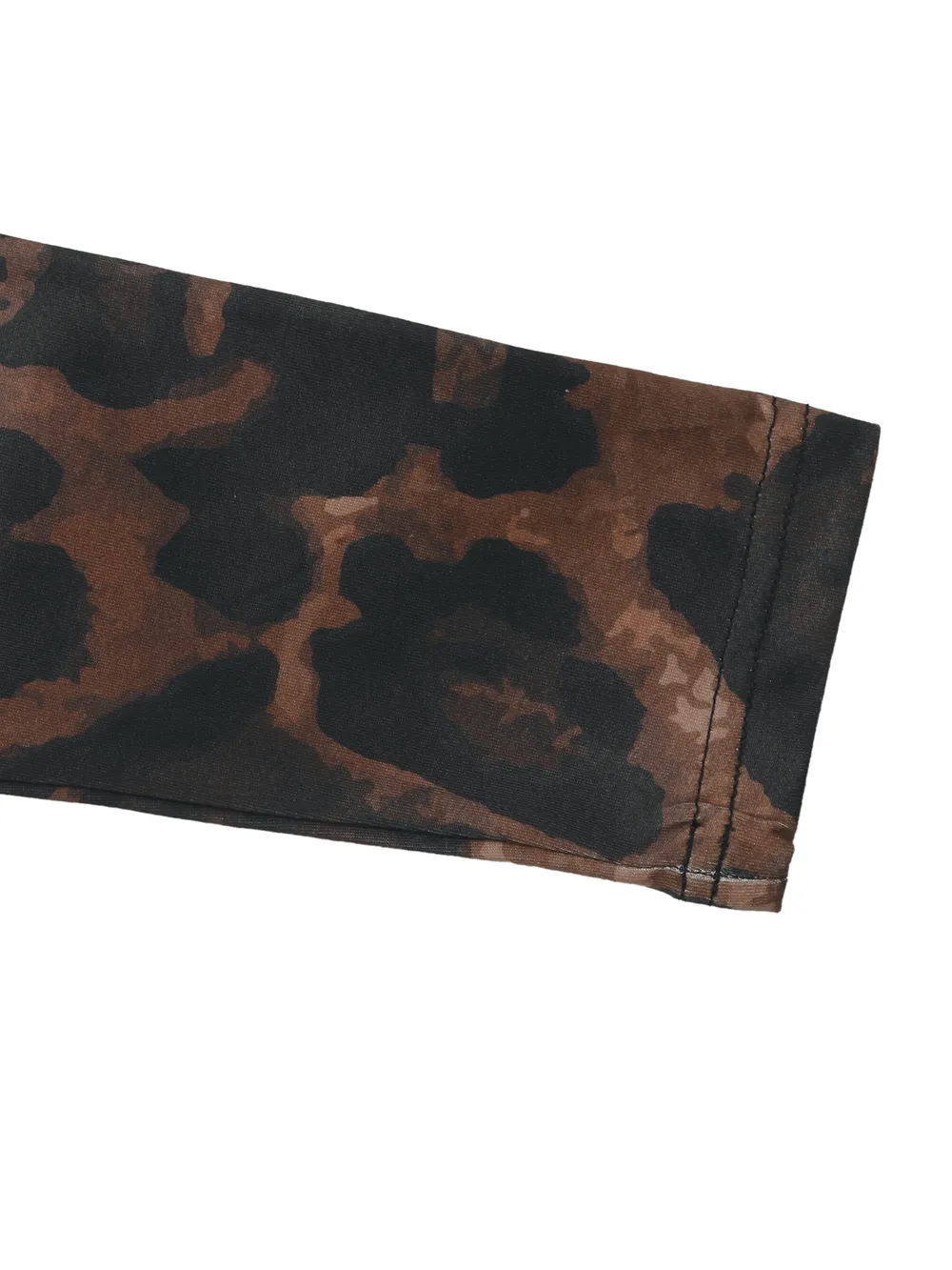 Leopard Round Neck Top and Skirt Set, image 2