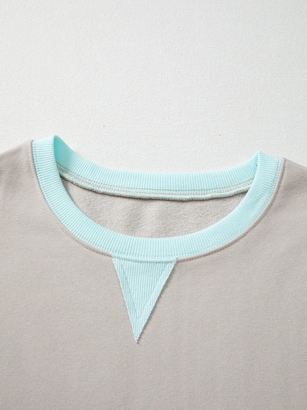 Striped Colorblock Patchwork Drop Shoulder Sweatshirt, image 6