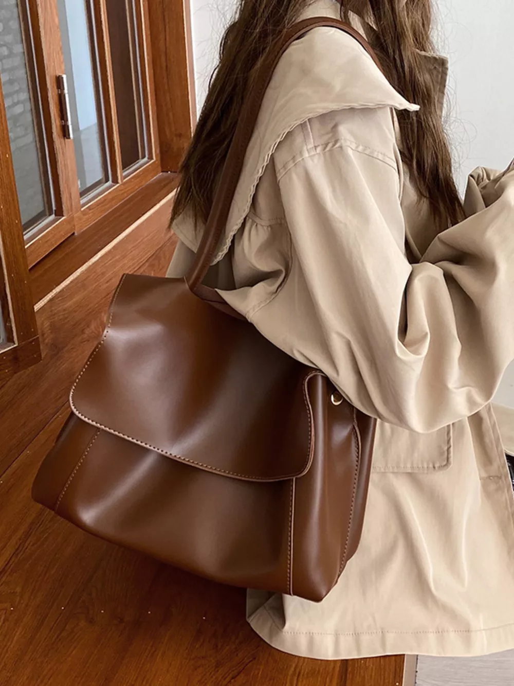 Flap Closure Crossbody Bag, image 11
