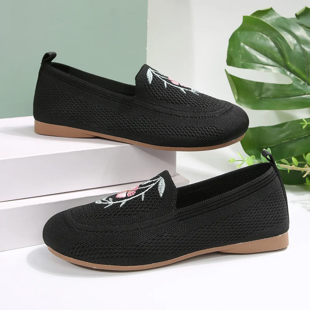 Embroidered Mesh Slip-Ons, image 9
