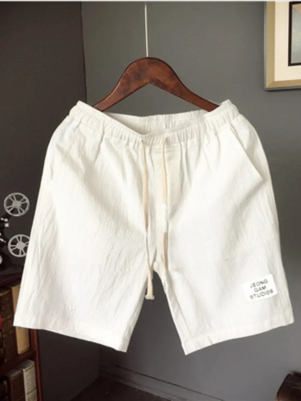 Men's Plus Size Drawstring Shorts with Pockets, image 2