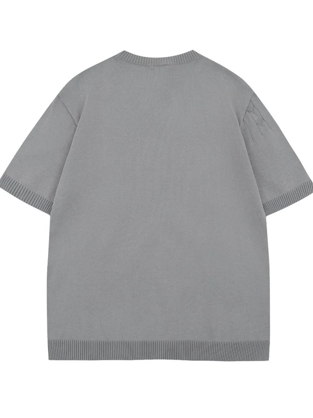 Men's Textured Cable Knit Short Sleeve Top, image 3