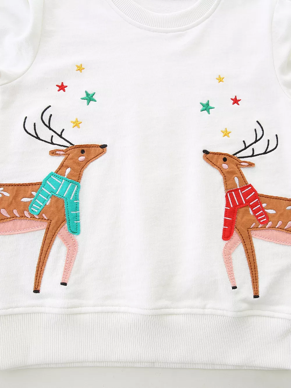 Children's Reindeer Embroidered Sweatshirt, image 4